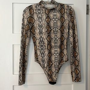 Snakeskin bodysuit